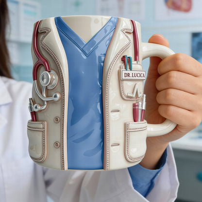 Nurse Life - Personalized White Edge-to-Edge Mug - Gift For Nurse HH01