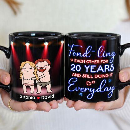 Fond-ling Each Other For Years - Personalized Mug - Gift For Funny Couple