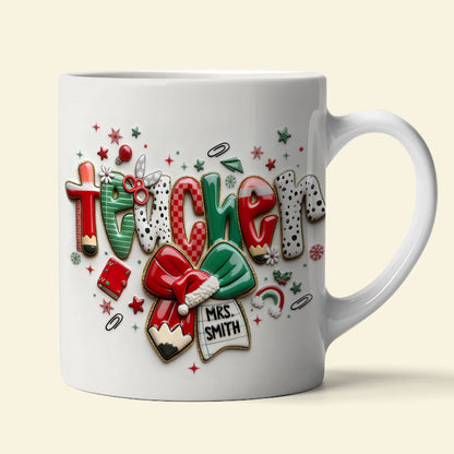 Merry Conquette Teacher Mug, Personalized Gifts For Teacher & Other Education-Related Job Titles 03QHTI201125