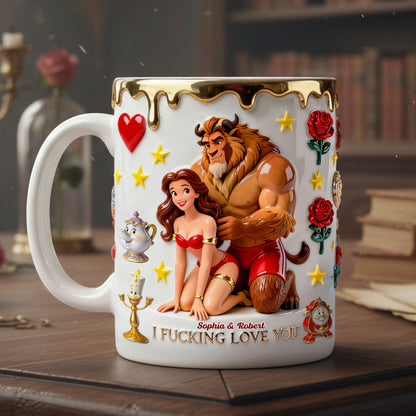 DSNY I F*cking Love You - Personalized Ceramic Mug - Gift For Couples, Movie Fans NL122