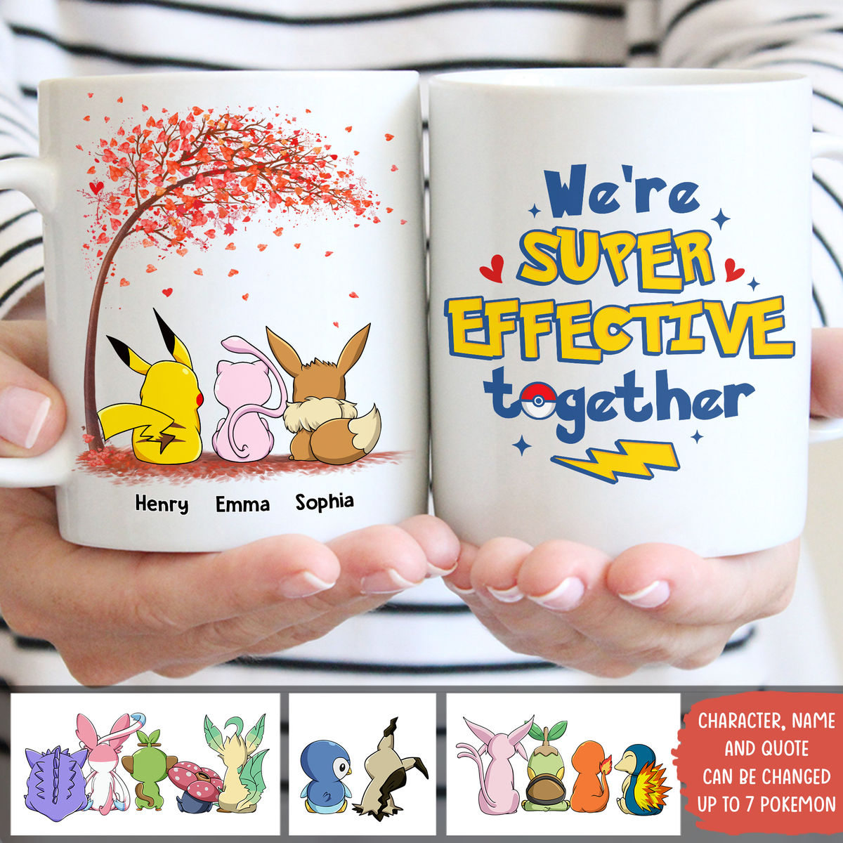 PoMo We're Super Effective Together - Personalized Mug - Gift For Besties, Friend | CL60.V2 HH01