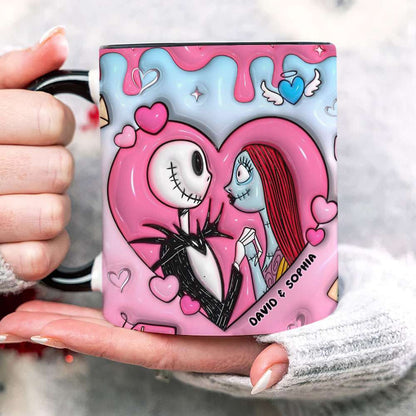 Personalized Gifts For Couples, Black Accent Mugs 01HUTI030824 Affectionate Couple