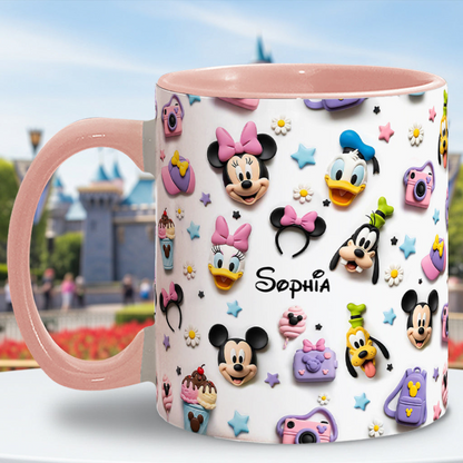 MkMo Magic Mouse Merry Christmas To All - Personalized Accent Mug - Christmas Gift NA94