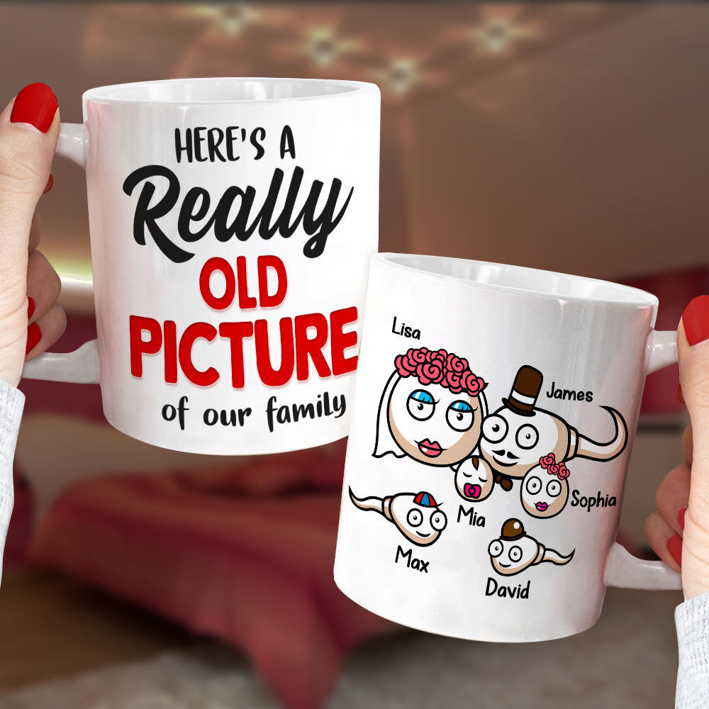 Here's A Really Old Picture Of Our Family - Personalized Family Mug - Gift For Family