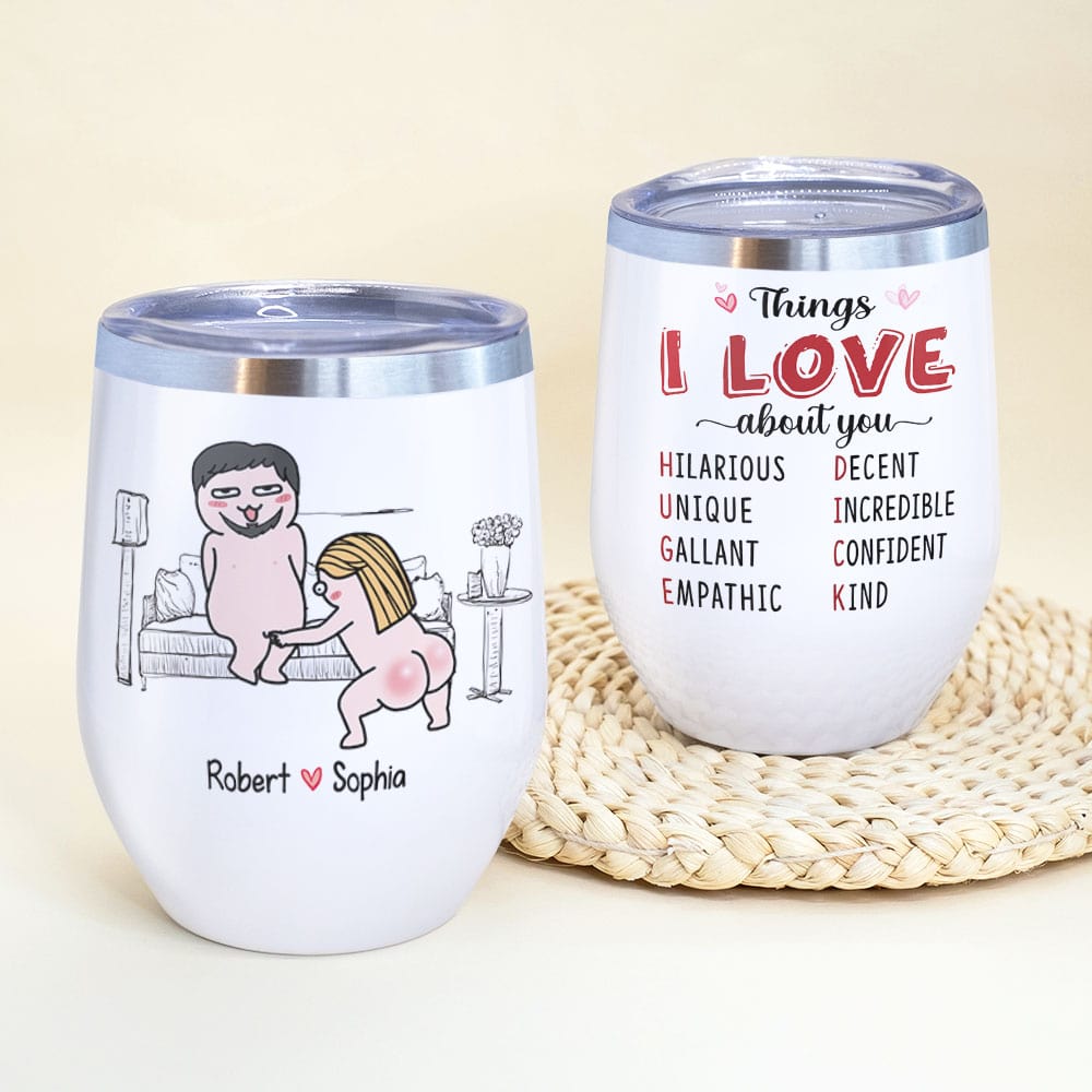 Things I Love About You - Personalized Couple Tumbler - Gift For Tumbler