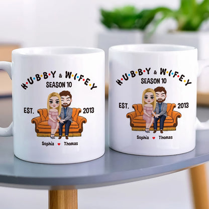 Couple, Hubby And Wifey, Personalized Mug, Gift For Couple, 02NADT130723HH