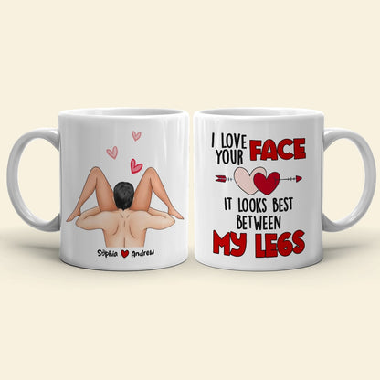 Couple, I Love Your Face, Personalized Mug, Couple Mug