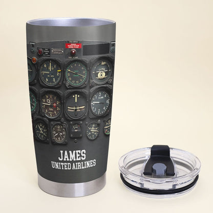 Personalized Aircraft Cockpit Mug, Gift For Airplane Lovers BLM-humix151223