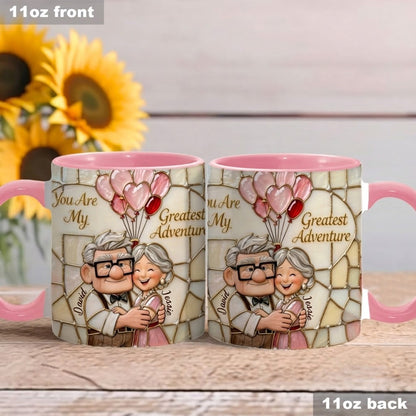 DSNY You Are My Greatest Adventure - Personalized Accent Mug - Gift For Couple, Fan Movies, Christmas, Valentine HH01