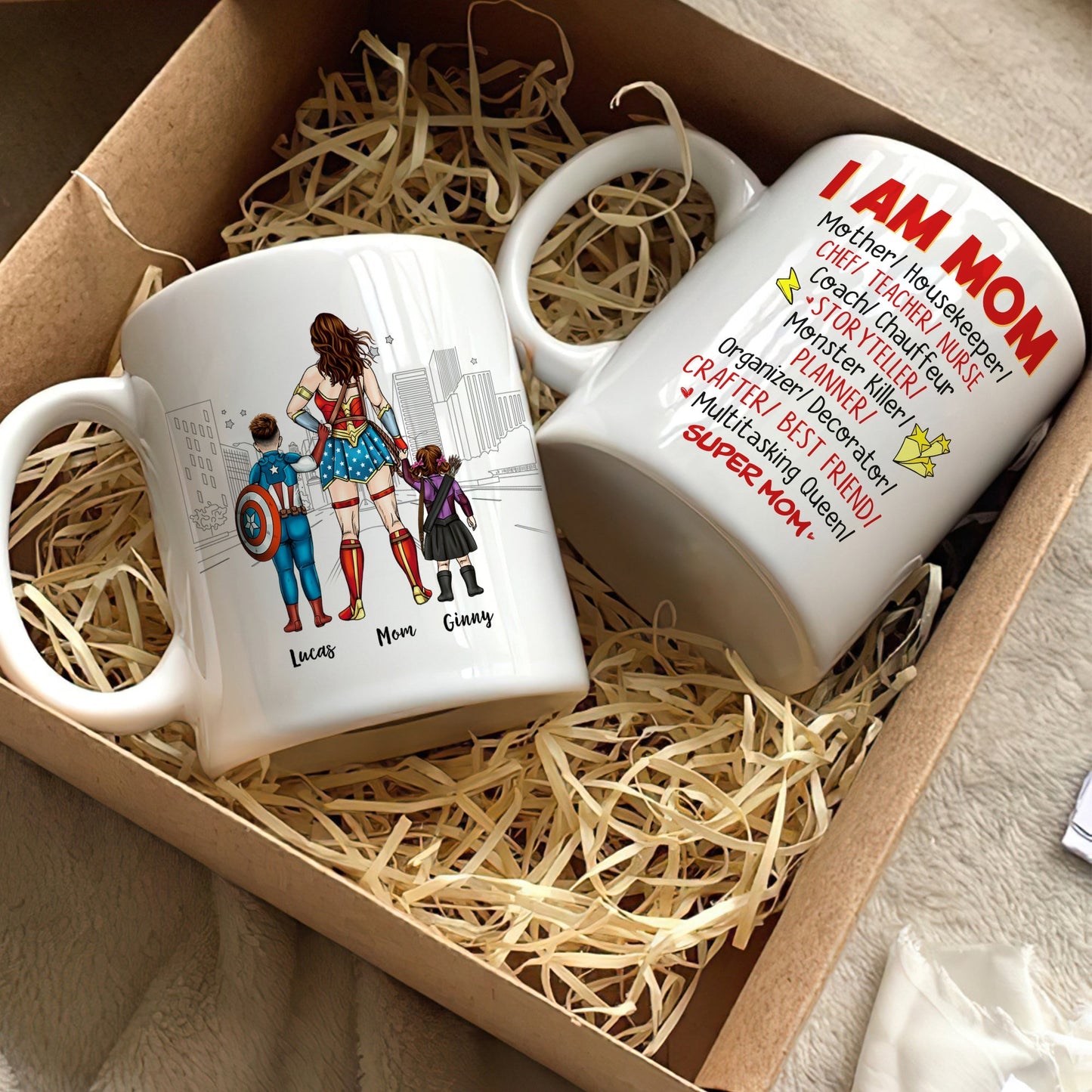 I Am Mom- Personalized Mug - Gift For Mom- 05HUHN010323TM