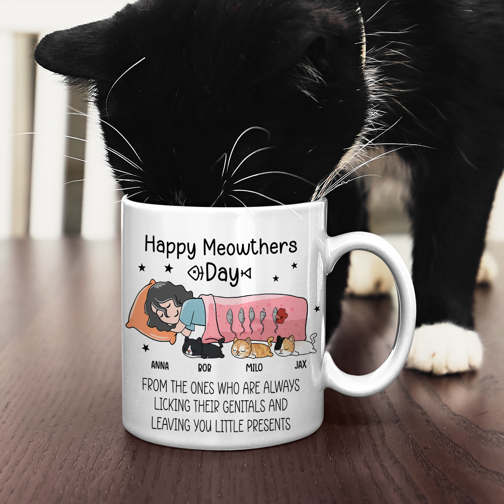 Happy Meowthers Day, Meow Lover White Mug