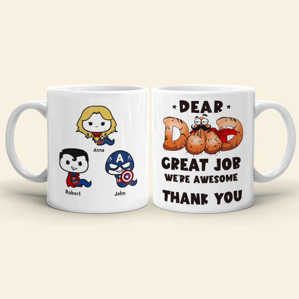 We're Awesome Sperm Dad Gift Mug 01QHLI060523TM White Mug