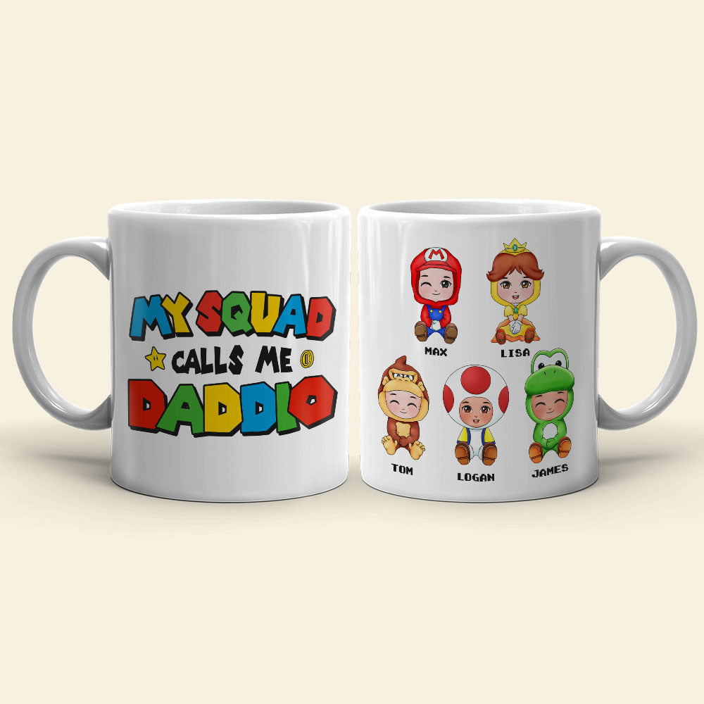 Dad Little Squad 04huti300523hh Personalized Coffee Mug