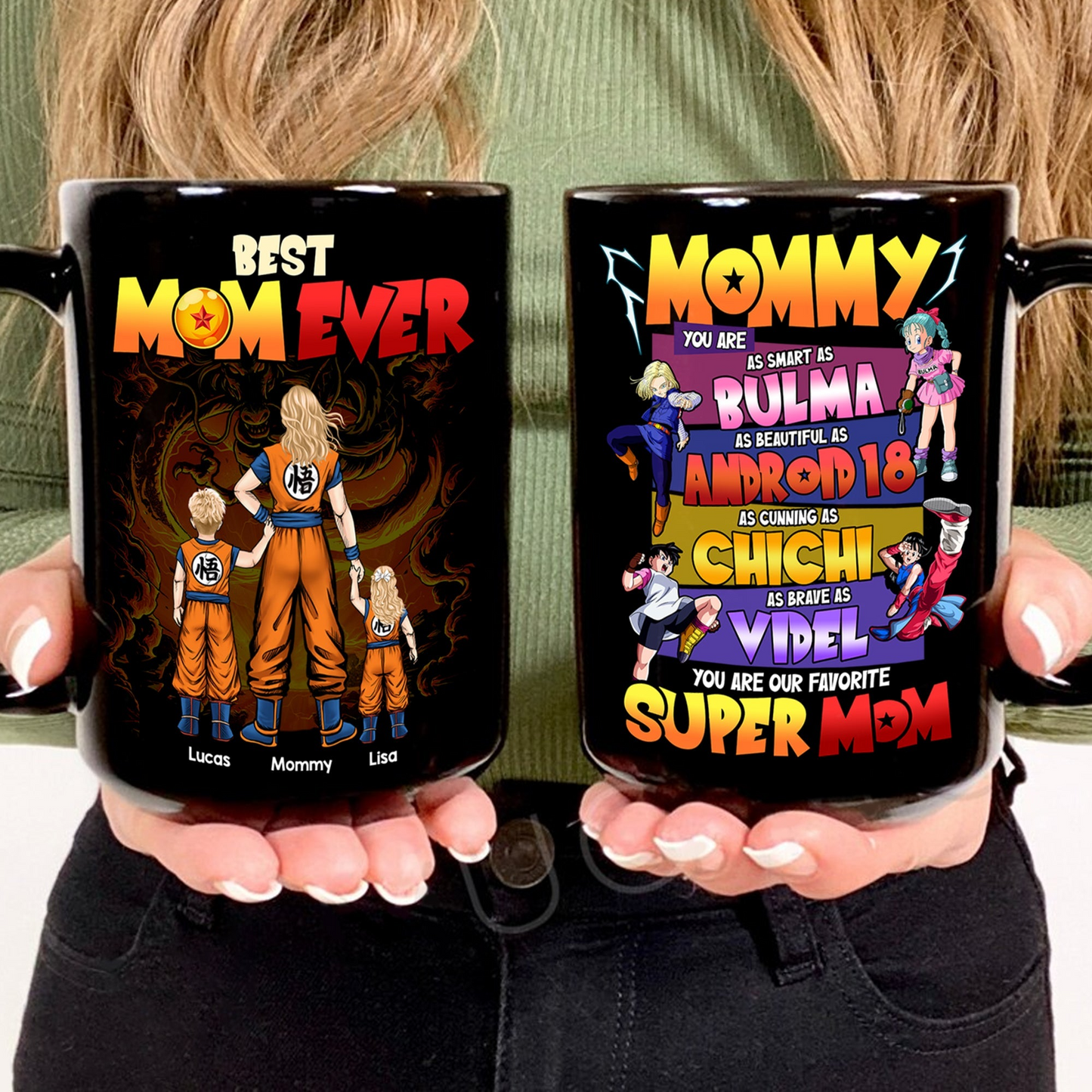DrBa Best Mom Ever - Personalized Mug - Gift For Mom, Mothers Day | CL03.V3 HH01