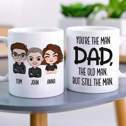 Dad The Old Man But Still The Man Personalized Dad Coffee Mug Gift For Dad