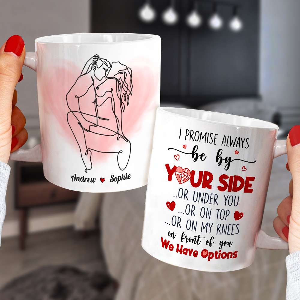 Make Love Couple Happy Valentine's Day White Mug