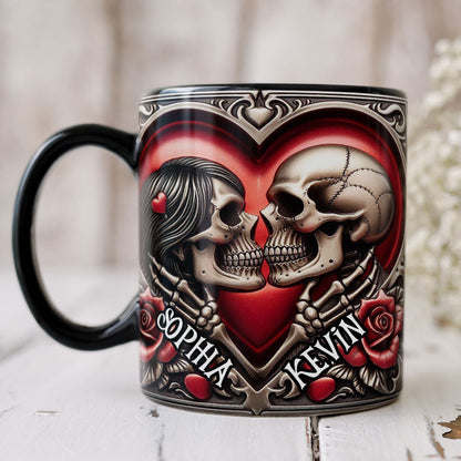 Personalized Gifts For Skull Couple Coffee Mug 03ohti041224