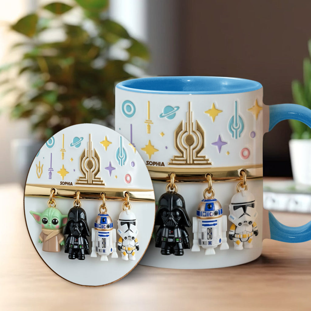 Stwa Galaxy Star Characters - Personalized Accent Mug - Gift For Movie Fans NL122