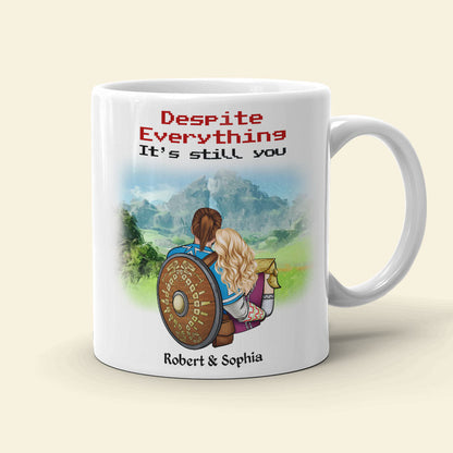 Despite Everything, It's Still You, Gift For Couple, Personalized Couple Hugging Mug, Couple Gift, Gift For Gamer 02QHTI030723HH