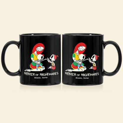 Dad Mom And Children 02QHDT230323 Personalized Black Coffee Mug