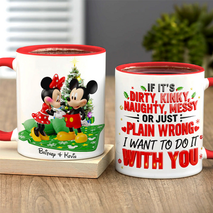 MkMo Naughty Love Magic Mouse - Personalized Accent Mug - Gift For Couples NA94