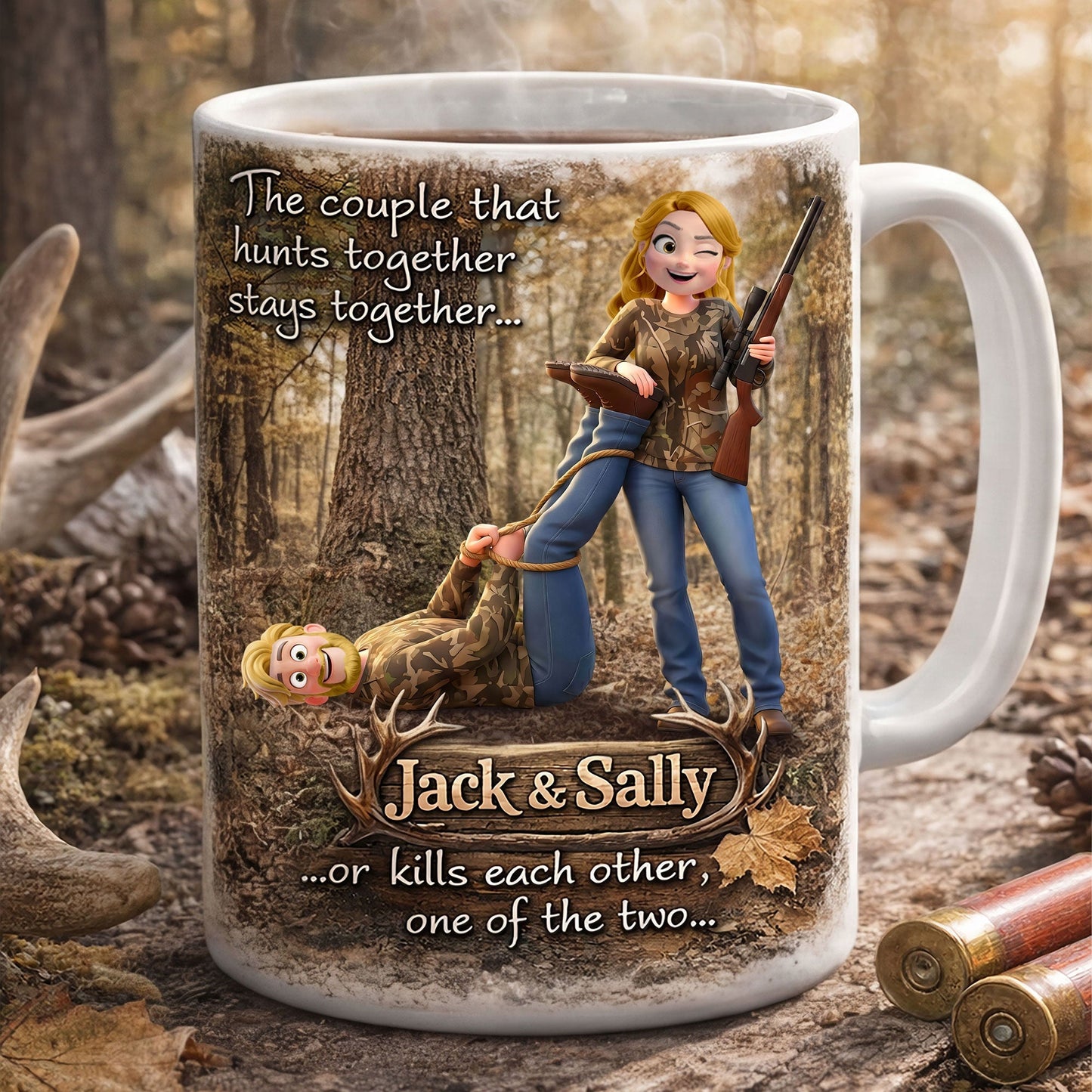 Hunting Couple Coffee Mug - Personalized Gifts For Couple 03huti270126