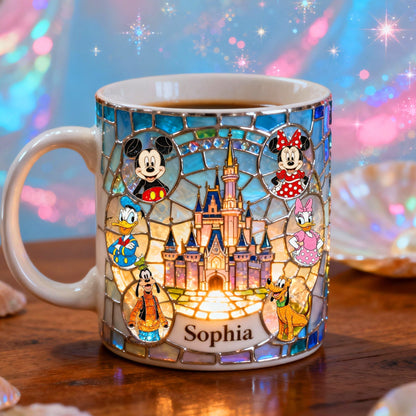 MkMo Magic Mouse Enchanted World - Personalized Ceramic Mug - Gift For Movie Fans NL122