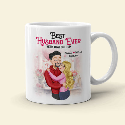 Best Husband Ever, Personalized Coffee Mug, Romantic Gift For Husband