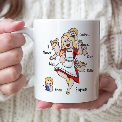 Super Mom Super Wife Super Tired Personalized Mug, Gift For Mother's Day