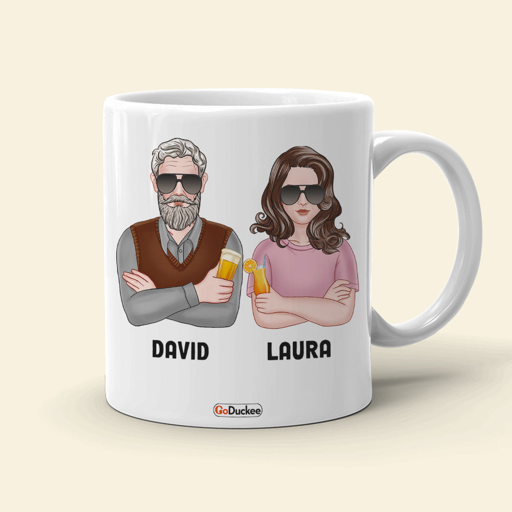 Dad You're The Man The Old Man But Still The Man, Personalized White Mug, Funny Father's Day Gifts