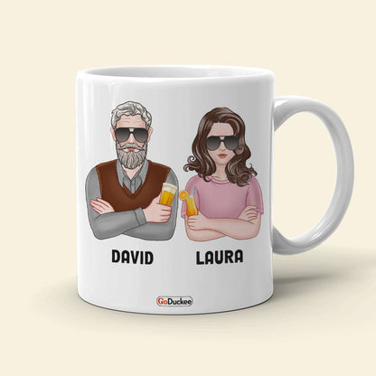 Dad You're The Man The Old Man But Still The Man, Personalized White Mug, Funny Father's Day Gifts