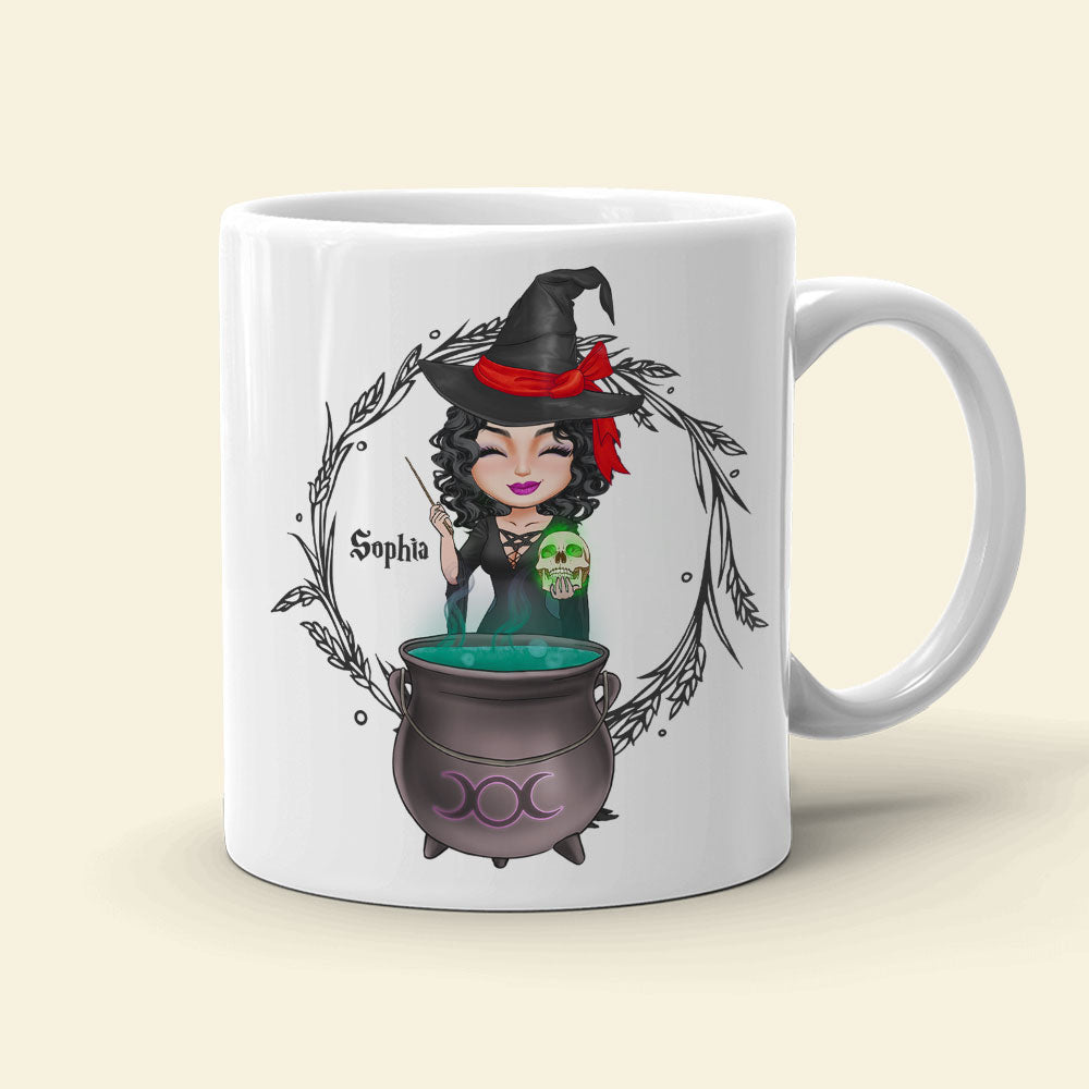 Piss Me Off, Gift For Witch Lover, Personalized Mug, Witch Girl Mug, Halloween Gift
