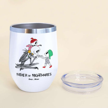 Father And Children 02QHDT230323 Personalized Black Coffee Mug