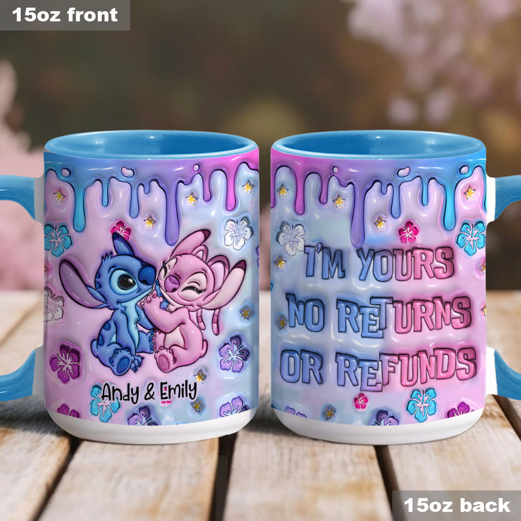 Sti I'm Yours No Returns Or Refunds (Ver 2) - Personalized Accent Mug - Gift For Couple, Christmas HH01