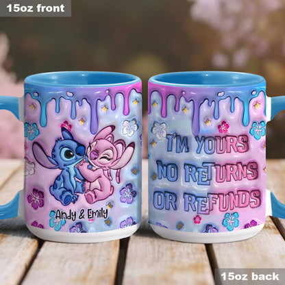 Sti I'm Yours No Returns Or Refunds (Ver 2) - Personalized Accent Mug - Gift For Couple, Christmas HH01
