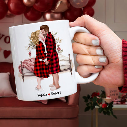 You're By Far My Favorite, Couple Gift, Personalized Mug, Kissing Couple Mug