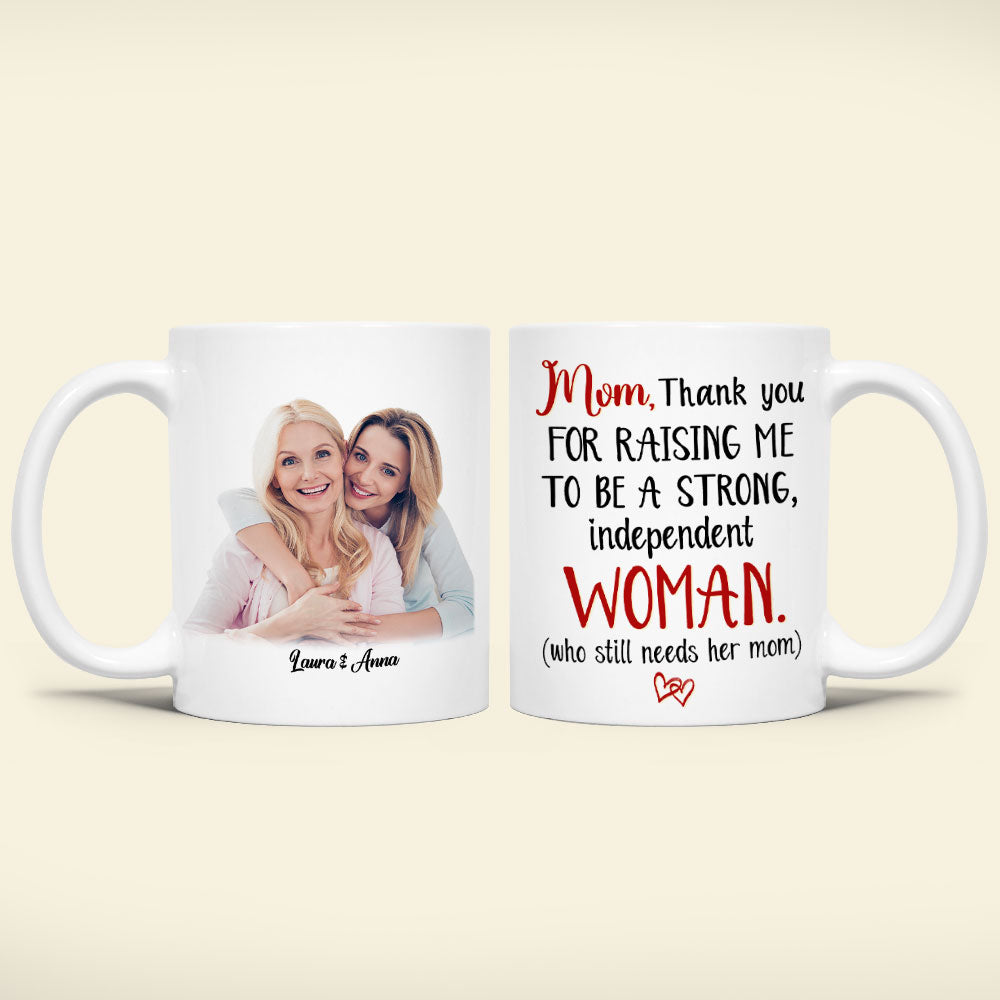 Custom Photo Gifts For Mothers Coffee Mug Mom Thank You For Raising Me