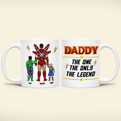 Personalized Gifts For Father Coffee Mug Daddy, The One, The Only, The Legend 06OHTI140324PA