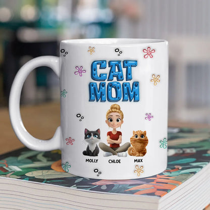 Sponge Dog Mom - Personalized Mug - Gift for Pet Owners, Fur Lovers | HH01 CLP15
