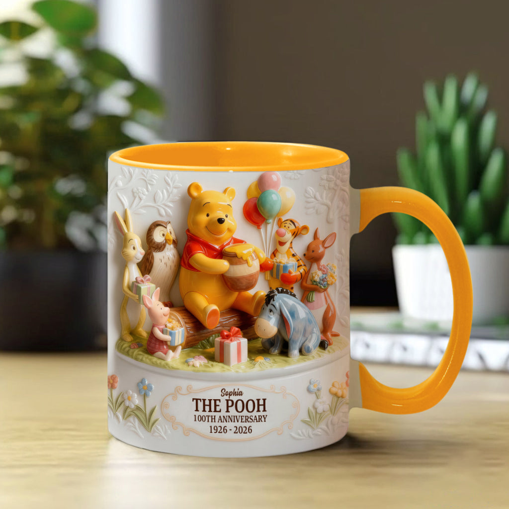 DSNY 100th Anniversary Honey Bear With Friends - Personalized Accent Mug - Gift For Fan Movies HH01