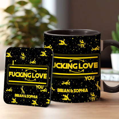 I F*cking Love You - Personalized Accent Mug - Gift For Couples NL122