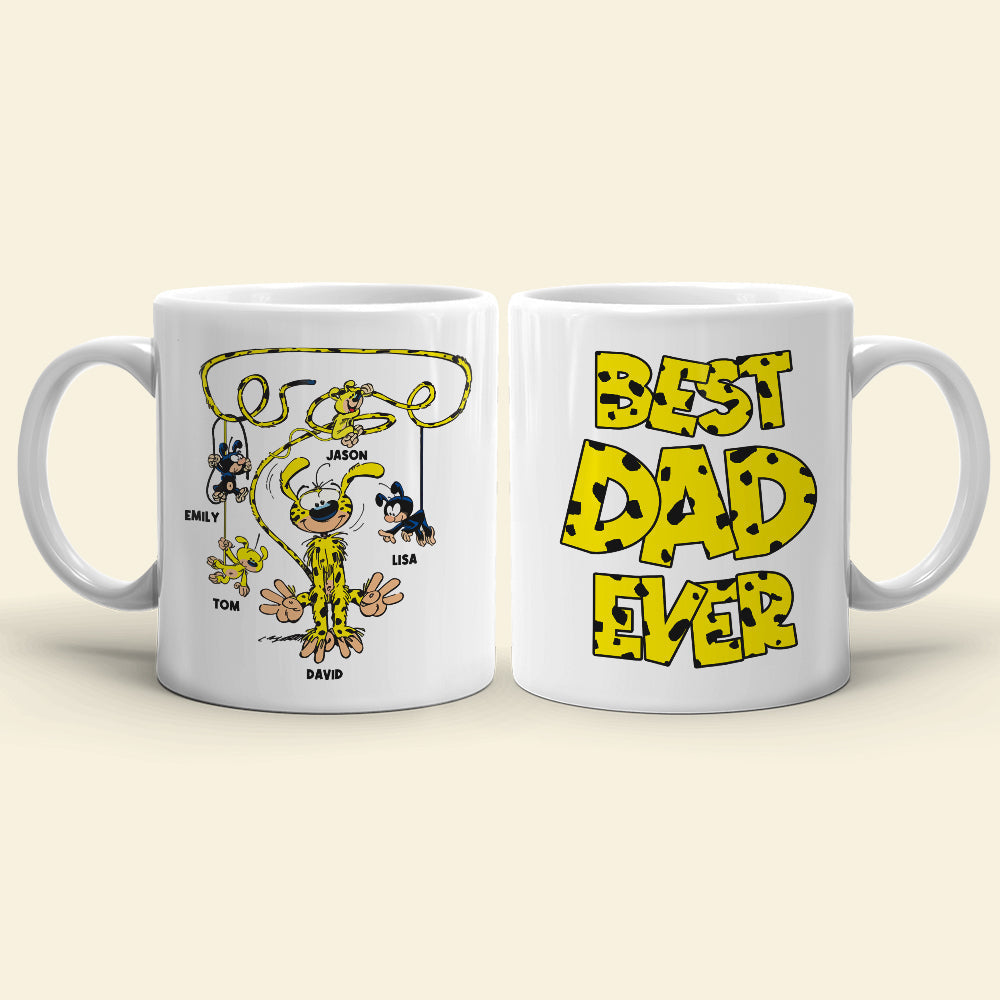 Best Dad Ever Houba Monkey Family 07OHDT300523 Personalized Coffee Mug