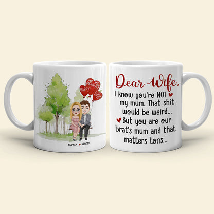 Happy Mother's Day, Personalized Couple Coffee Mug Wine Tumbler Accent Mug