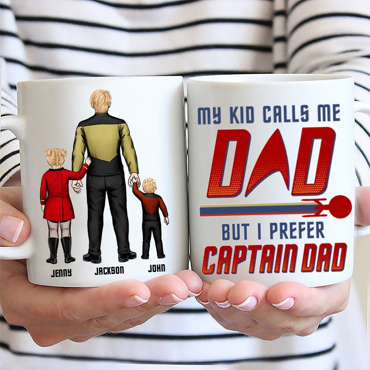 My Kid Calls Me Dad But I Prefer Captain Dad - Gift For Daddy - Personalized Ceramic Mug - CL22 NA94