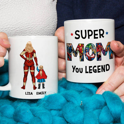 Legend Of Dad, Super Dad Personalized Mug, Gift For Dad