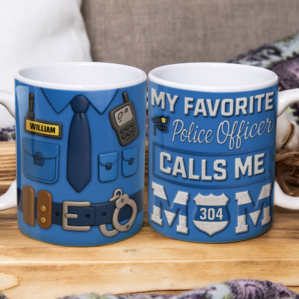 Police Mom Coffee Mug - Personalized Gifts For Mom 05ohti080425