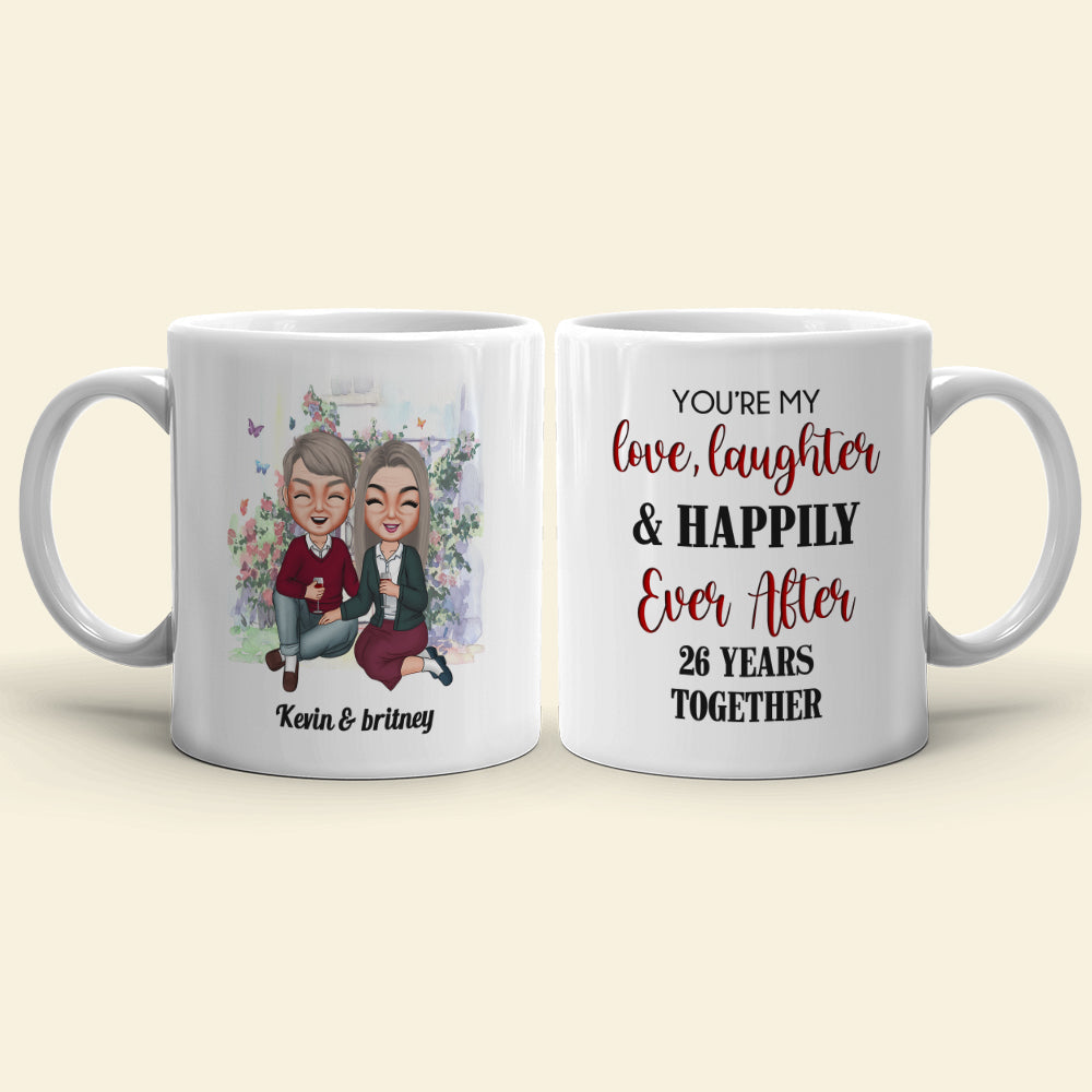 You're My Love, Personalized White Mug, Couple Anniversary, Gift For Couple