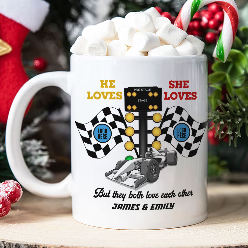 But They Both Love Each Other, Couple Gift, Personalized Mug, Racing Couple Mug 03HUTI091023