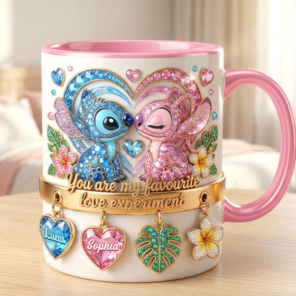 Sti You Are My Favorite Love Experiment - Personalized Accent Mug - Gift For Couples, Movie Fans NL122