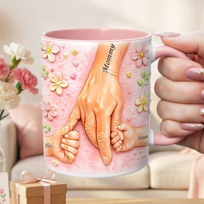 Hold Hand Coffee Accent Mug - Personalized Gifts For Mother's Day 01huti090126